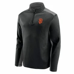 Men's Fanatics Branded Black San Francisco Giants Team Primary Logo Quarter-Zip Jacket 4 Men's Fanatics Branded Black San Francisco Giants Team Primary Logo Quarter-Zip Jacket -Metaverse shop unnamed file 31809