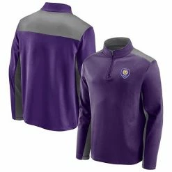 Men's Fanatics Branded Purple Orlando City SC Primary Logo 1/4-Zip Fleece Jacket -Metaverse shop unnamed file 31876