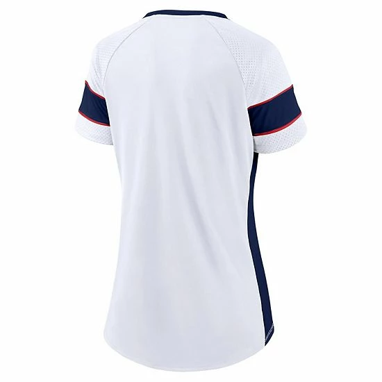 Women's Fanatics Branded White/Navy New England Patriots Away Team Draft Me Lace-Up V-Neck T-Shirt Women's Fanatics Branded White/Navy New England Patriots Away Team Draft Me Lace-Up V-Neck T-Shirt -Metaverse shop unnamed file 31985