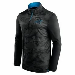 Men's Fanatics Branded Black Carolina Panthers Camo Jacquard Quarter-Zip Jacket -Metaverse shop unnamed file 31992