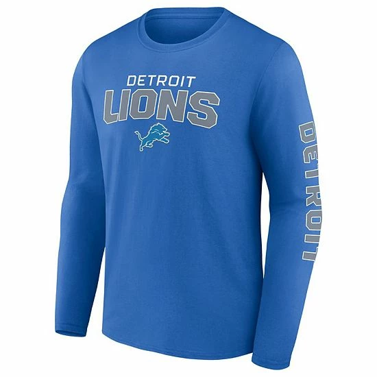 Men's Fanatics Branded Blue Detroit Lions Go the Distance Long Sleeve T-Shirt Men's Fanatics Branded Blue Detroit Lions Go The Distance Long Sleeve T-Shirt -Metaverse shop unnamed file 3202