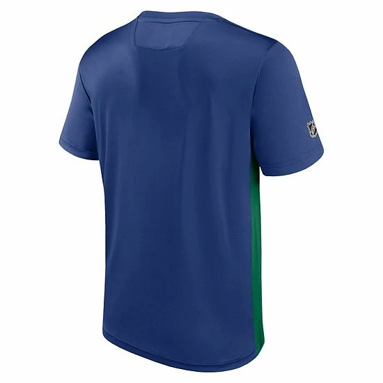 Men's Fanatics Branded Blue/Green Vancouver Canucks Authentic Pro Rink Tech T-Shirt 6 Men's Fanatics Branded Blue/Green Vancouver Canucks Authentic Pro Rink Tech T-Shirt - Image 4