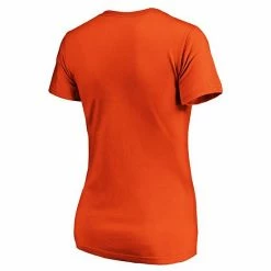 Women's Fanatics Branded Orange San Francisco Giants Team Logo Lockup V-Neck T-Shirt -Metaverse shop unnamed file 32053