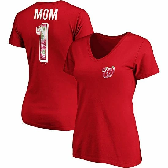 Women's Fanatics Branded Red Washington Nationals Mother's Day Logo V-Neck T-Shirt Women's Fanatics Branded Red Washington Nationals Mother's Day Logo V-Neck T-Shirt -Metaverse shop unnamed file 32054