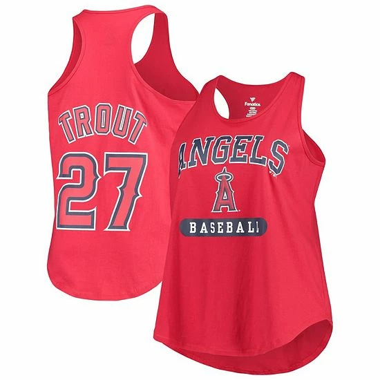 Women's Fanatics Branded Mike Trout Red Los Angeles Angels Plus Size Name & Number Tank Top Women's Fanatics Branded Mike Trout Red Los Angeles Angels Plus Size Name & Number Tank Top -Metaverse shop unnamed file 32071