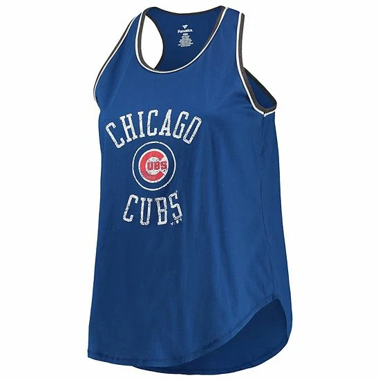 Women's Fanatics Branded Royal Chicago Cubs Plus Size Scoop Neck Ringer Tank Top Women's Fanatics Branded Royal Chicago Cubs Plus Size Scoop Neck Ringer Tank Top -Metaverse shop unnamed file 32123
