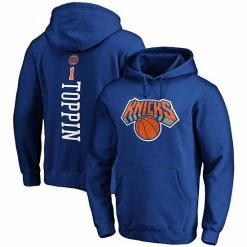 Men's Fanatics Branded Obi Toppin Blue New York Knicks Playmaker Name & Number Pullover Hoodie -Metaverse shop unnamed file 32130