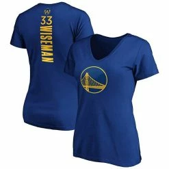 Women's Fanatics Branded James Wiseman Royal Golden State Warriors Playmaker Name & Number V-Neck T-Shirt -Metaverse shop unnamed file 32166
