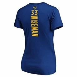 Women's Fanatics Branded James Wiseman Royal Golden State Warriors Playmaker Name & Number V-Neck T-Shirt -Metaverse shop unnamed file 32168