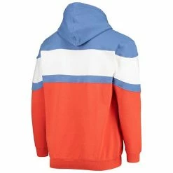 Men's Fanatics Branded Blue/Orange Oklahoma City Thunder Colorblock Wordmark Full-Zip Hoodie -Metaverse shop unnamed file 32177