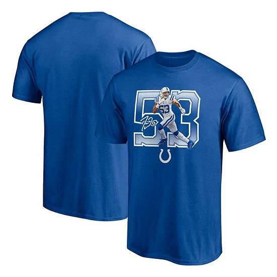 Men's Fanatics Branded Darius Leonard Royal Indianapolis Colts Powerhouse Player Graphic T-Shirt Men's Fanatics Branded Darius Leonard Royal Indianapolis Colts Powerhouse Player Graphic T-Shirt -Metaverse shop unnamed file 32192