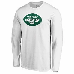Men's Fanatics Branded White New York Jets Primary Logo Long Sleeve T-Shirt -Metaverse shop unnamed file 32200