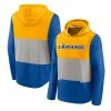 Men's Fanatics Branded Gold/Royal Los Angeles Rams Linear Logo Pullover Hoodie -Metaverse shop unnamed file 32210