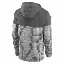 Men's Fanatics Branded Gray Miami Dolphins Line Up Shadow Stripe Long Sleeve Hoodie T-Shirt -Metaverse shop unnamed file 32217