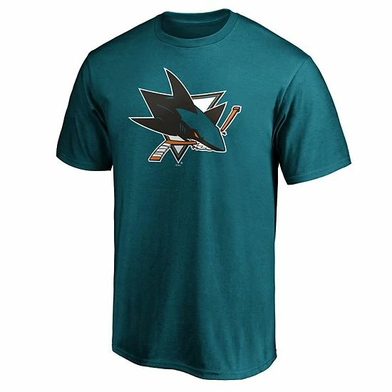 Men's Fanatics Branded Teal San Jose Sharks Team Primary Logo T-Shirt 5 Men's Fanatics Branded Teal San Jose Sharks Team Primary Logo T-Shirt - Image 3