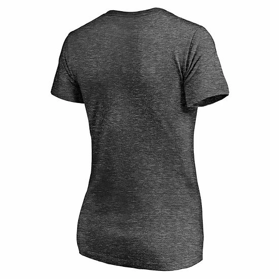 Women's Fanatics Branded Heathered Charcoal Chicago White Sox Old Time Favorite V-Neck T-Shirt 6 Women's Fanatics Branded Heathered Charcoal Chicago White Sox Old Time Favorite V-Neck T-Shirt - Image 4