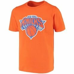 Youth Fanatics Branded Orange New York Knicks Primary Team Logo T-Shirt -Metaverse shop unnamed file 32262