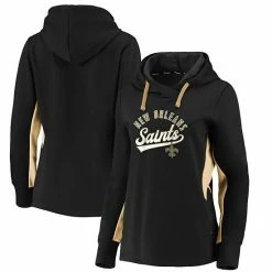 Women's Fanatics Branded Black/Gold New Orleans Saints Game Ready Pullover Hoodie -Metaverse shop unnamed file 32303