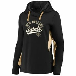 Women's Fanatics Branded Black/Gold New Orleans Saints Game Ready Pullover Hoodie -Metaverse shop unnamed file 32304