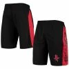 Men's Fanatics Branded Black/Red Houston Rockets Wordmark Logo Practice Shorts