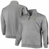 Men's Fanatics Branded Heathered Charcoal New Orleans Saints Big & Tall Quarter-Zip Jacket