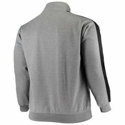 Men's Fanatics Branded Heathered Charcoal New Orleans Saints Big & Tall Quarter-Zip Jacket 5 Men's Fanatics Branded Heathered Charcoal New Orleans Saints Big & Tall Quarter-Zip Jacket -Metaverse shop unnamed file 32342