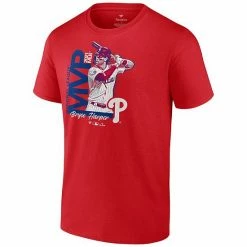 Men's Fanatics Branded Bryce Harper Red Philadelphia Phillies 2021 NL MVP T-Shirt -Metaverse shop unnamed file 3241