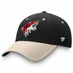 Men's Fanatics Branded Black/Natural Arizona Coyotes True Classics Structured Flex Hat