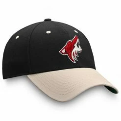 Men's Fanatics Branded Black/Natural Arizona Coyotes True Classics Structured Flex Hat -Metaverse shop unnamed file 32418