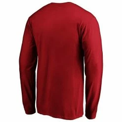 Men's Fanatics Branded Scarlet San Francisco 49ers Team Logo Lockup Long Sleeve T-Shirt -Metaverse shop unnamed file 32427