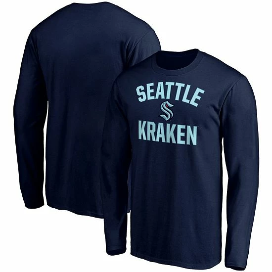 Men's Fanatics Branded Deep Sea Blue Seattle Kraken Big & Tall Victory Arch Long Sleeve T-Shirt Men's Fanatics Branded Deep Sea Blue Seattle Kraken Big & Tall Victory Arch Long Sleeve T-Shirt -Metaverse shop unnamed file 3246