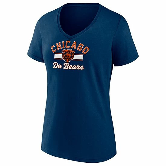 Women's Fanatics Branded Navy Chicago Bears Slogan V-Neck T-Shirt Women's Fanatics Branded Navy Chicago Bears Slogan V-Neck T-Shirt -Metaverse shop unnamed file 32536