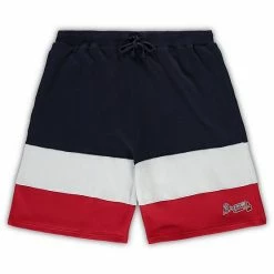 Men's Fanatics Branded Navy/Red Atlanta Braves Big & Tall Custom Color Shorts