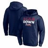 Men's Fanatics Branded Navy Atlanta Braves Hometown A-Town Down Pullover Hoodie