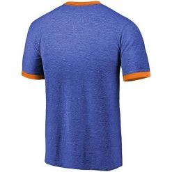 Fanatics Men's Majestic Threads Blue New York Islanders Buzzer Beater Tri-Blend Ringer T-Shirt -Metaverse shop unnamed file 3263