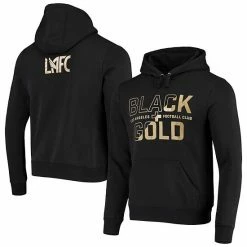 Men's Fanatics Branded Black LAFC Hometown Collection Black & Gold Logo Pullover Hoodie