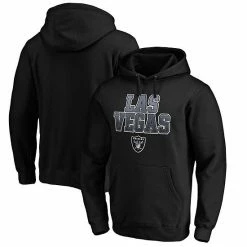 Men's Fanatics Branded Black Las Vegas Raiders Mesh Pullover Hoodie