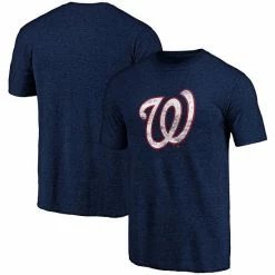 Men's Fanatics Branded Heathered Navy Washington Nationals Weathered Official Logo Tri-Blend T-Shirt -Metaverse shop unnamed file 32734