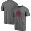Men's Fanatics Branded Heathered Gray St. Louis Cardinals Weathered Official Logo Tri-Blend T-Shirt 2 Men's Fanatics Branded Heathered Gray St. Louis Cardinals Weathered Official Logo Tri-Blend T-Shirt -Metaverse shop unnamed file 32737