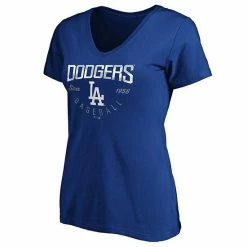 Women's Fanatics Branded Royal Los Angeles Dodgers Live For It V-Neck T-Shirt -Metaverse shop unnamed file 32746