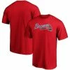 Men's Fanatics Branded Red Atlanta Braves Official Wordmark Logo T-Shirt -Metaverse shop unnamed file 32750