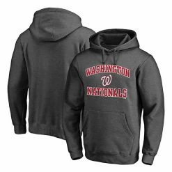 Men's Fanatics Branded Charcoal Washington Nationals Heart & Soul Pullover Hoodie -Metaverse shop unnamed file 32925