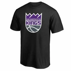 Men's Fanatics Branded Black Sacramento Kings Primary Team Logo T-Shirt -Metaverse shop unnamed file 32933