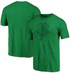 Men's Fanatics Branded Heathered Kelly Green Chicago Blackhawks Paddy's Pride Tri-Blend T-Shirt -Metaverse shop unnamed file 32947