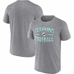 Men's Fanatics Branded Heathered Gray Miami Dolphins Want To Play T-Shirt -Metaverse shop unnamed file 33018