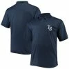 Fanatics Men's Majestic Navy Tampa Bay Rays Big & Tall Solid Birdseye Polo