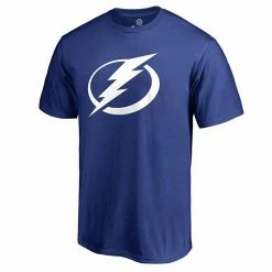 Men's Fanatics Branded Blue Tampa Bay Lightning Primary Logo T-Shirt -Metaverse shop unnamed file 33066