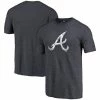 Fanatics Men's Heathered Navy Atlanta Braves Distressed Team Tri-Blend T-Shirt