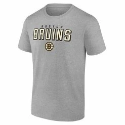 Men's Fanatics Branded Black/Heathered Gray Boston Bruins Parent 2-Pack T-Shirt Set -Metaverse shop unnamed file 33093