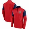 Men's Fanatics Branded Red Florida Panthers Logo Quarter-Zip Jacket -Metaverse shop unnamed file 33094